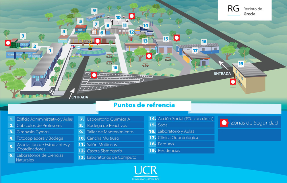 Mapa del Recinto de Grecia